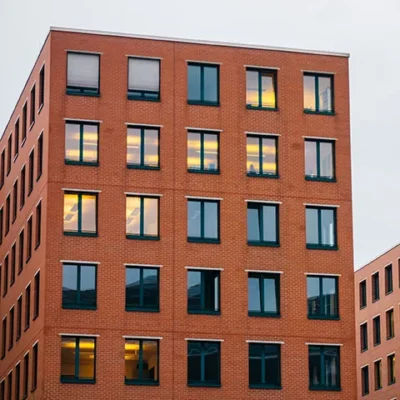 Brick office building