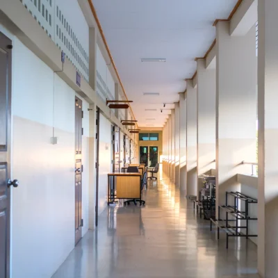 Hallway in school